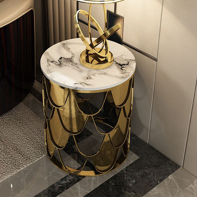 Buy Apartment Circular Glass Top Coffee Side Table Combination online manufacture