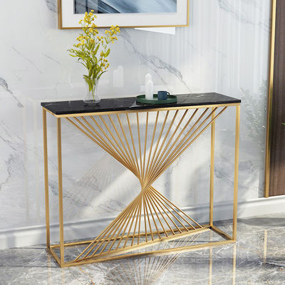 Buy Glossy Narrow Marble Top Console Foyer Table Width 45cm online manufacture
