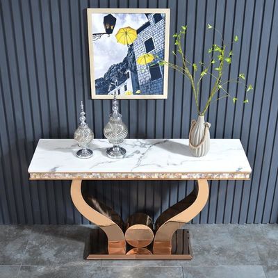 Buy Wholesale Marble Console Tables - Stainless Steel Frames For Durability online manufacture