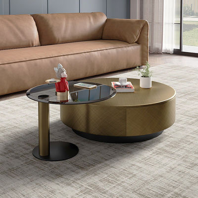 Buy Stainless Steel Marble Combination Coffee Table No Storage online manufacture