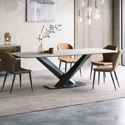 Buy Wholesale Stylish Stainless Steel Dining Tables With Marble Surfaces online manufacture