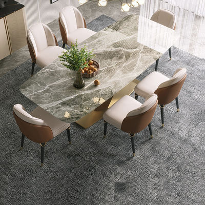 Buy Elegant Marble Dining Tables With Stainless Steel Legs - Bulk Orders online manufacture