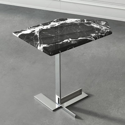 Buy Modern Sofa Side Table With Stainless Steel Leg Marble Counter Top online manufacture