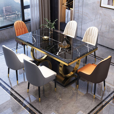Buy Durable Stainless Steel Marble Dining Table For Lasting Luxury online manufacture