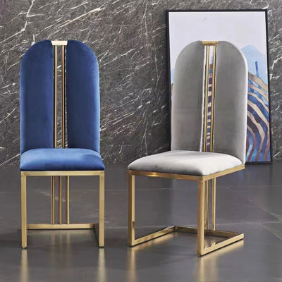 Buy Hotel Luxury Dining Chair In Gold / Silver / Customized Finish online manufacture