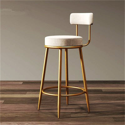 Buy Restaurant Supply Bar Stools Velvet High Stool With High Rebound Sponge online manufacture