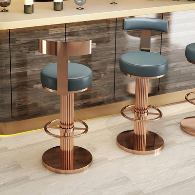 Buy OEM ODM Stainless Steel Counter Bar Stool NO Fold Customized Color online manufacture