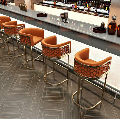 Buy High Rebound Sponge Stainless Steel Bar Stool With Arms online manufacture