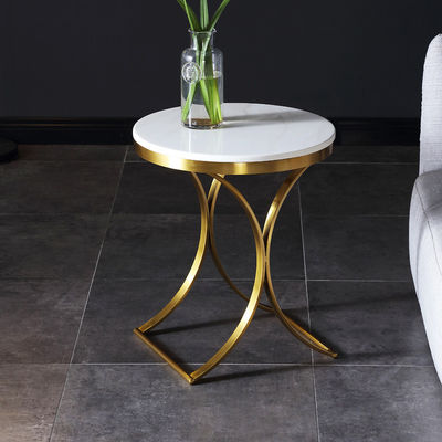 Buy SEDIA Metal Sofa End Table With Marble Top Smooth Surface online manufacture