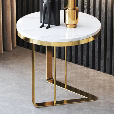 Buy SEDIA Stainless Steel Marble Sofa Side Table For Living Room online manufacture