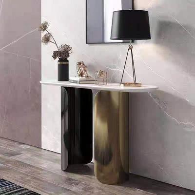 Buy Elegant Entryway Console Tables - Marble Top & Stainless Steel Base online manufacture