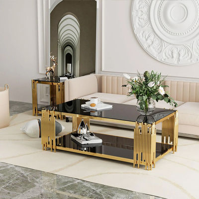 Buy Modern Stainless Steel Marble Hotel Lobby Square Coffee Table online manufacture