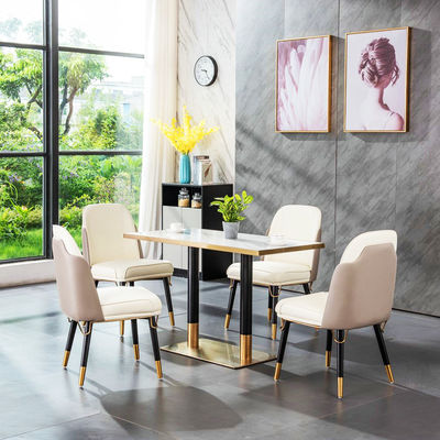 Buy Square Marble Top Stainless Steel Negotiating Table for Hotels online manufacture