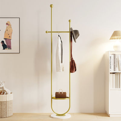 Buy Modern Minimalist Movable Storage Floor Hanger Rack With Wheels online manufacture