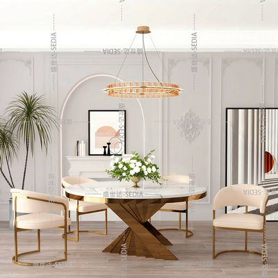 Buy Round Light Luxury Hotel Room Table 0.78 M Height online manufacture